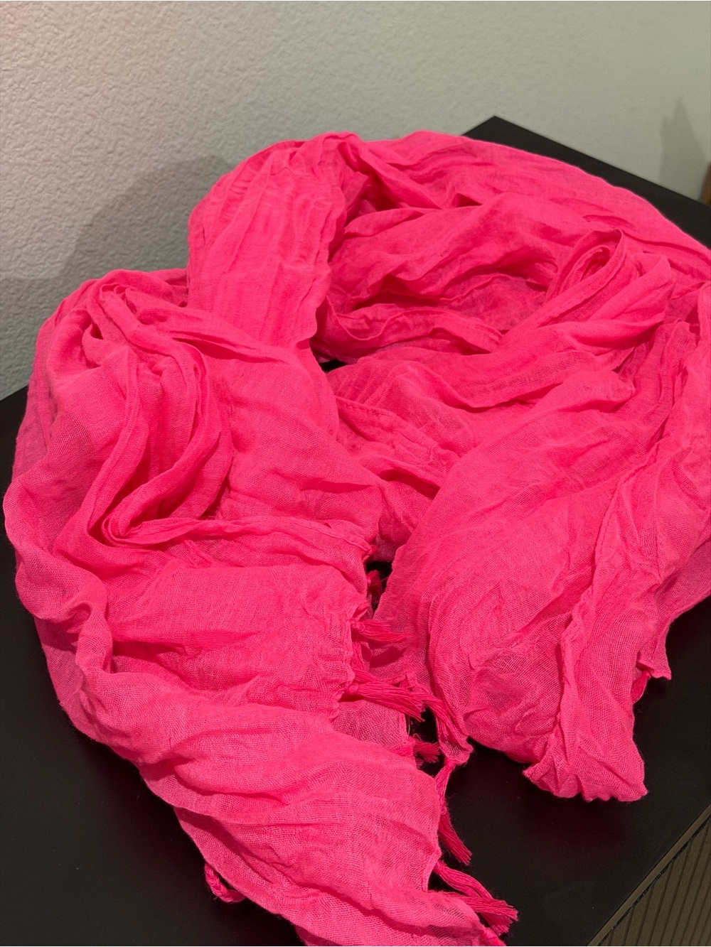 Vibrant Hot Pink Lightweight Women's Scarf by